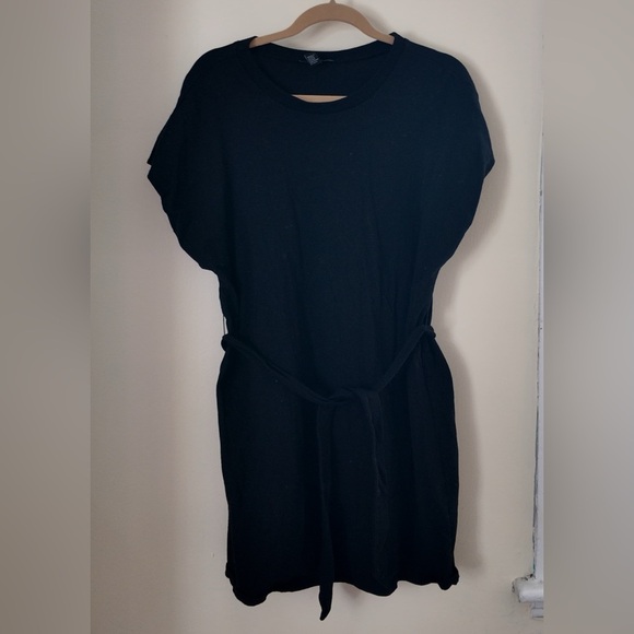 Black Mini Dress w/ Drawstring | Size L - Picture 7 of 8